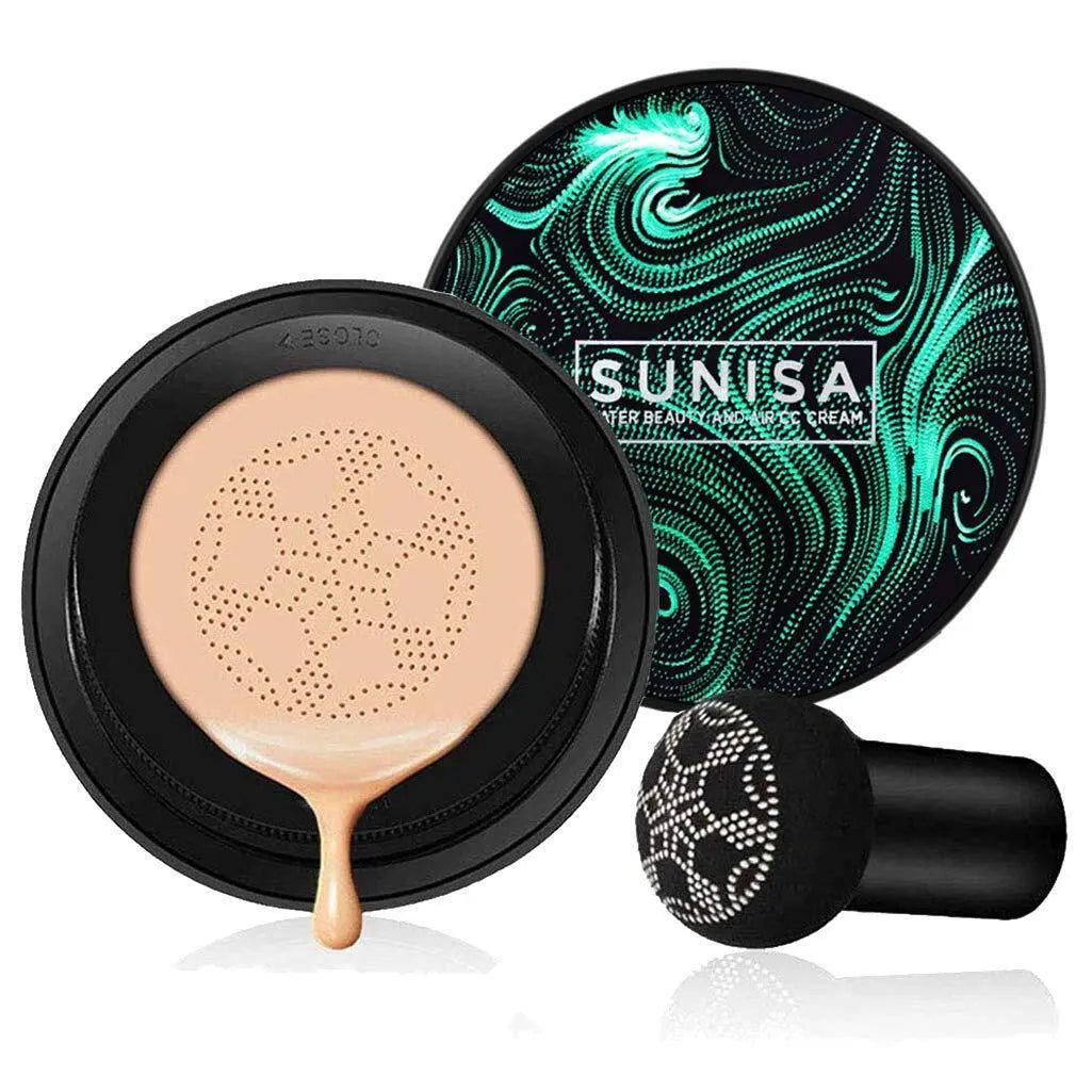 Sunisa 3 in 1 CC Cream Foundation – Cushion, Concealer & Full Coverage - SAFAORGANICS