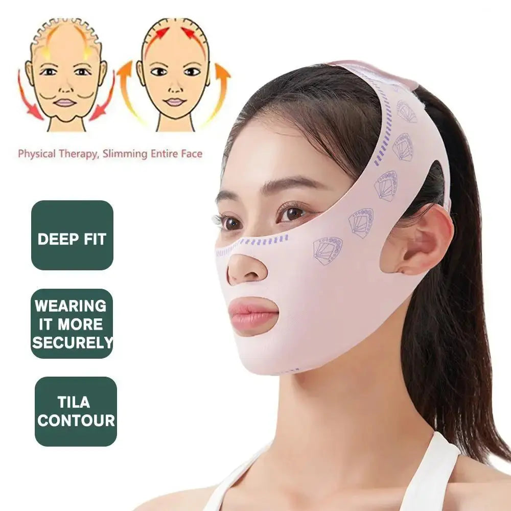 Chin Cheek Slimming Mask – V Line Lifting Bandage & Face Shaper - SAFAORGANICS