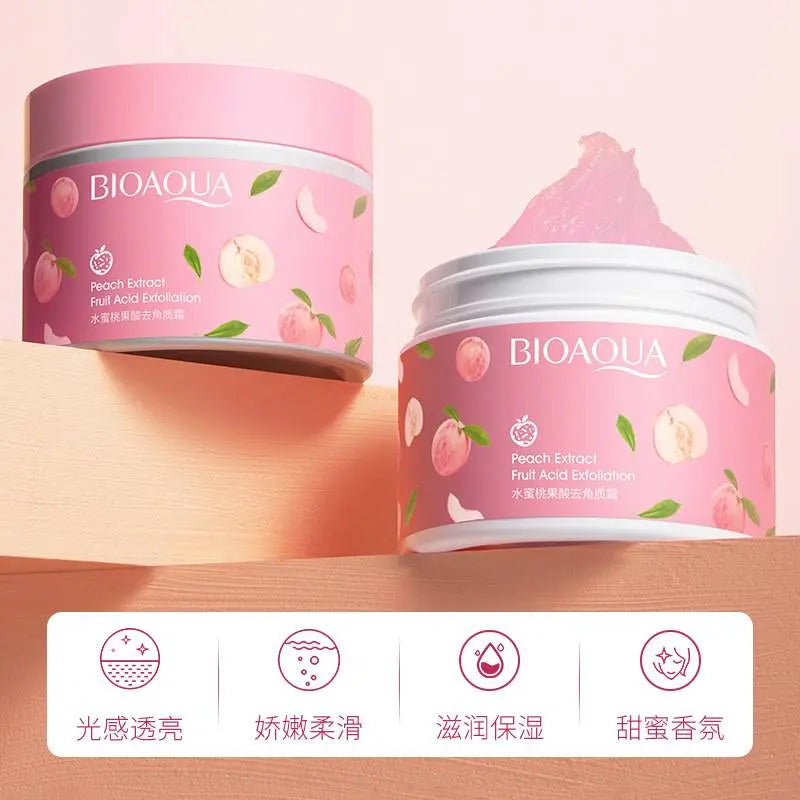 Bioaqua Peach Exfoliating Gel – Gentle Face Scrub for Smooth & Glowing Skin - SAFAORGANICS