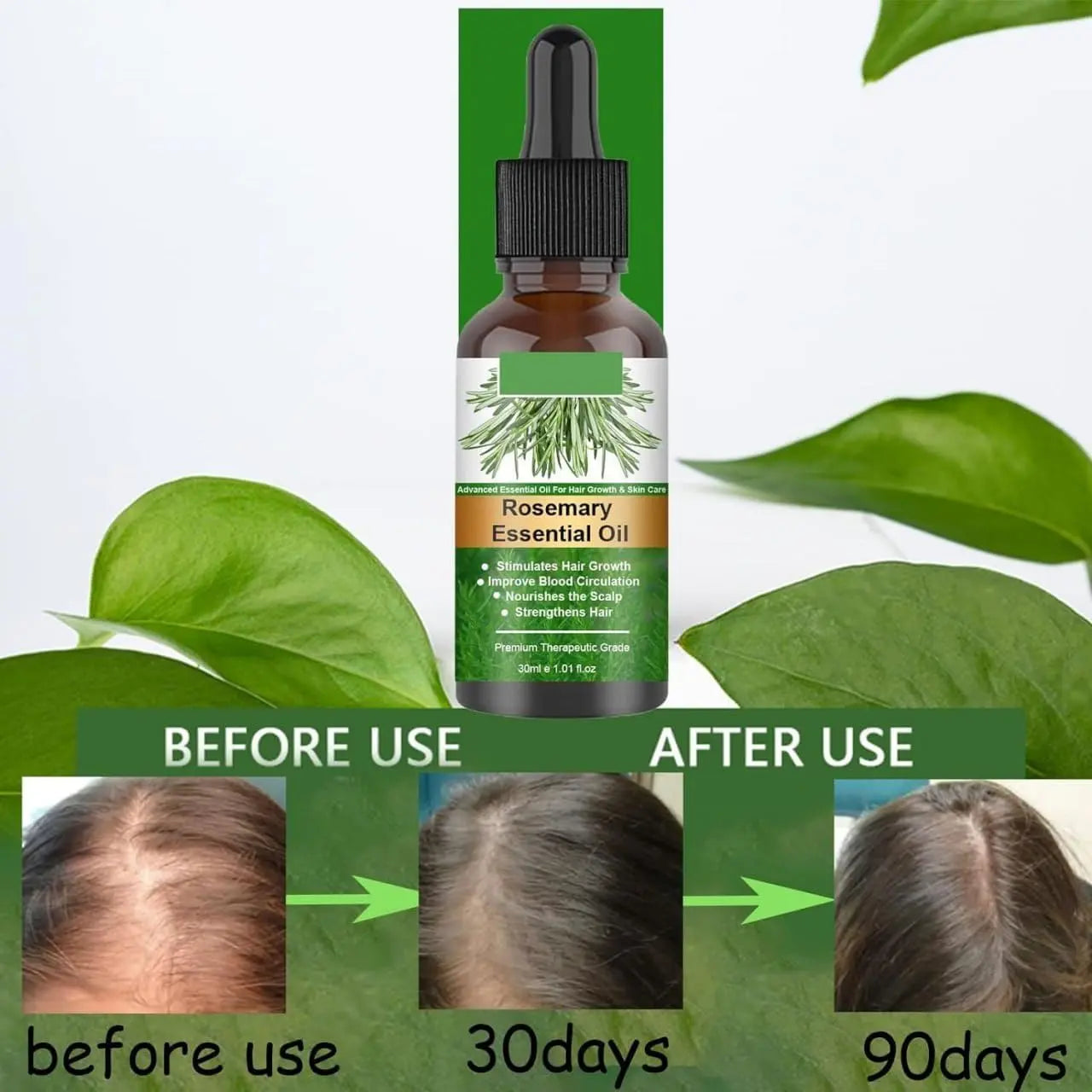 Rosemary Flourish Oil for Hair Growth – Natural Scalp & Hair Strengthening Oil - SAFAORGANICS