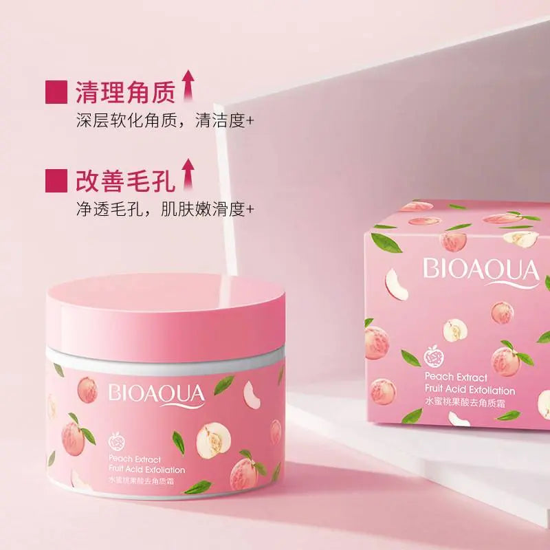 Bioaqua Peach Exfoliating Gel – Gentle Face Scrub for Smooth & Glowing Skin - SAFAORGANICS