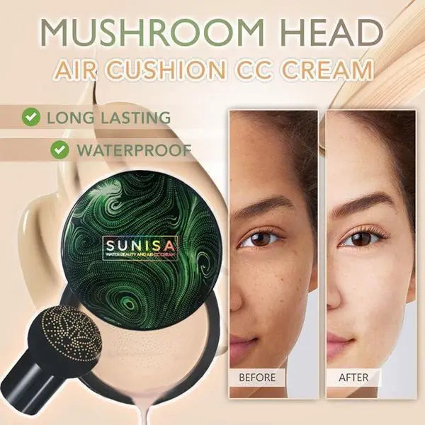 Sunisa 3 in 1 CC Cream Foundation – Cushion, Concealer & Full Coverage - SAFAORGANICS
