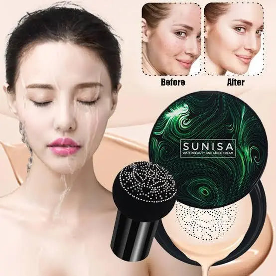 Sunisa 3 in 1 CC Cream Foundation – Cushion, Concealer & Full Coverage - SAFAORGANICS