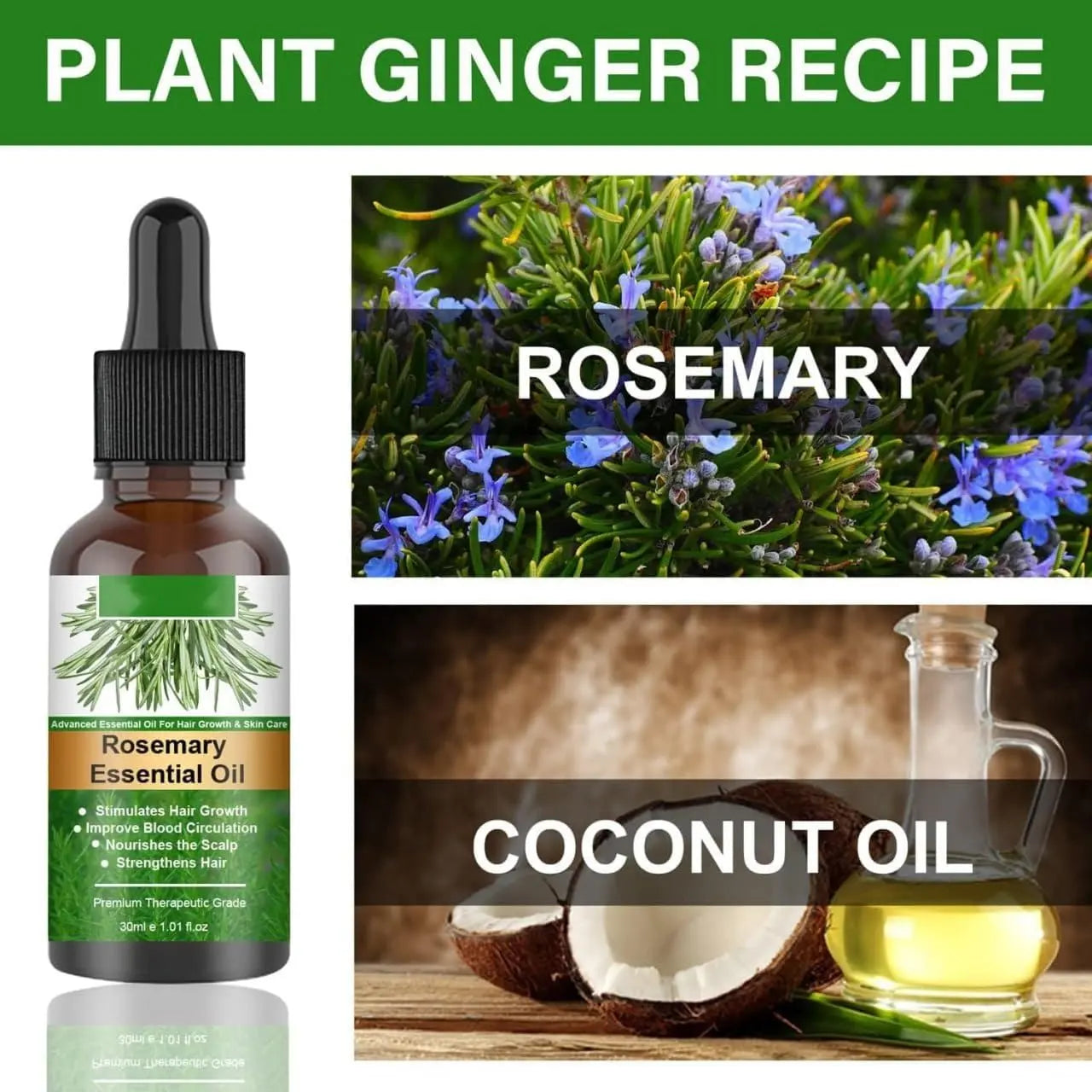 Rosemary Flourish Oil for Hair Growth – Natural Scalp & Hair Strengthening Oil - SAFAORGANICS